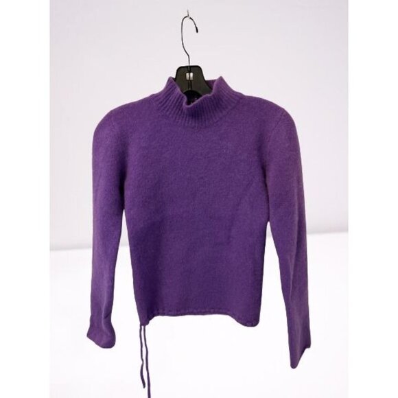 Made in Italy LUCA LUCA ORLANDI 100% 2-Ply Cashmere Sweater Turtleneck Purple - Picture 1 of 8